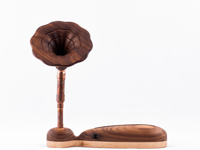 natural wood speaker for iPad